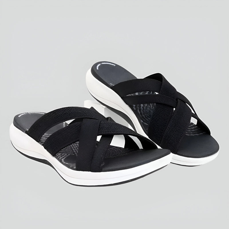 Verstellbare Fußgewölbeunterstützungs-Sandalen für Damen