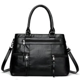 Stilvolle Boston-Handtasche aus Leder für Damen