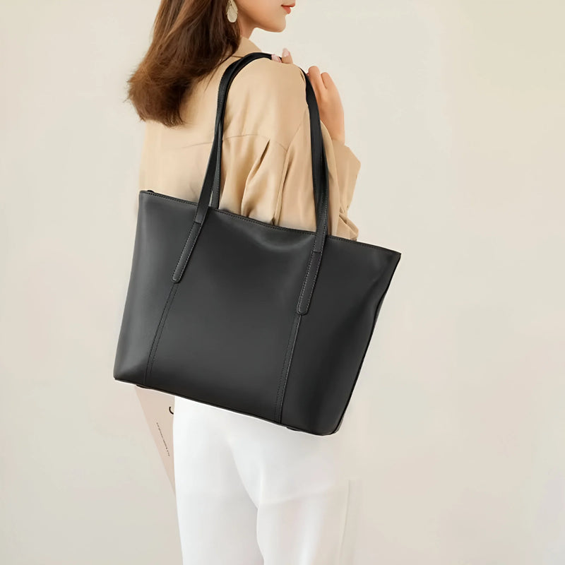 Stilvolle Alltagstote-Bag aus Leder