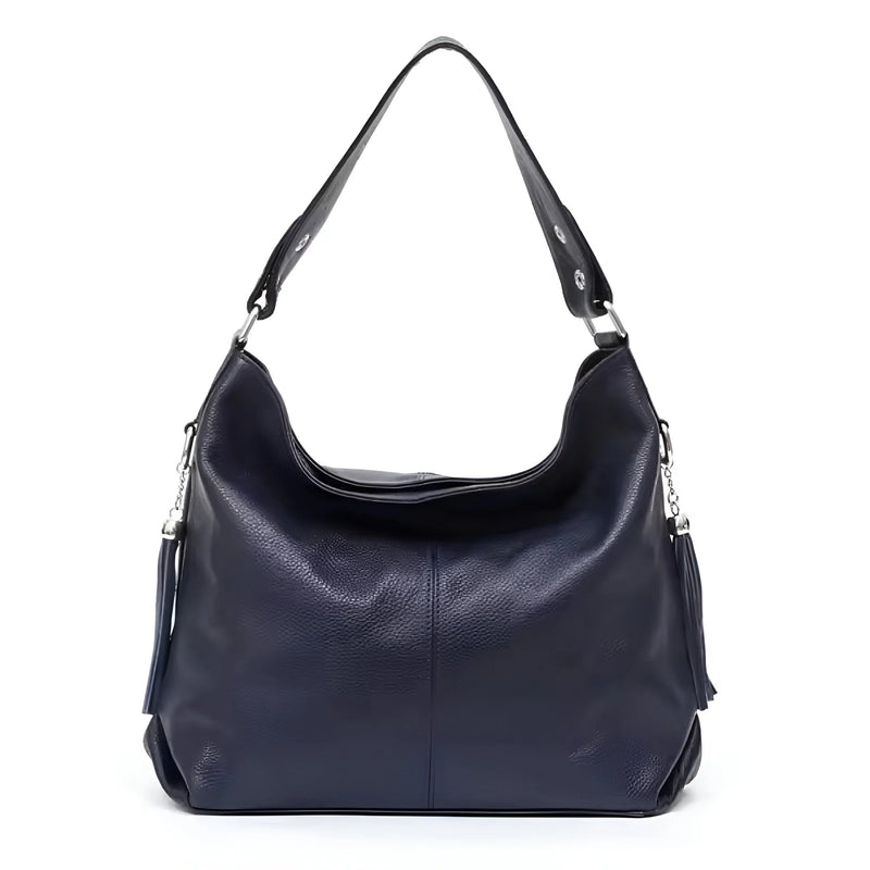 Damen-Trendige Schultertasche aus Leder mit Quaste