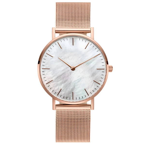 Damen Stylische Mesh Armband Uhr