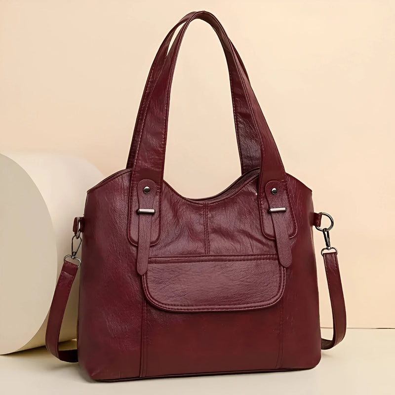 Damen-Stilvolle Schultertasche mit mehreren Fächern