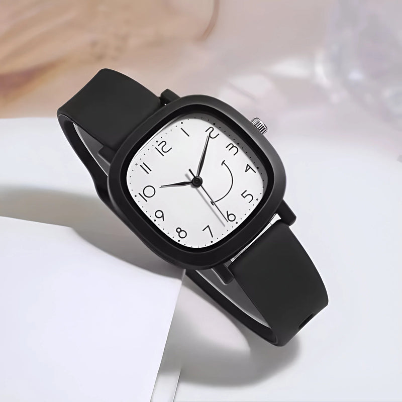 Damen Bunte Silikonarmband Quarz Uhr