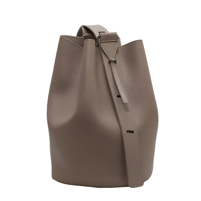 Damen Minimalistische Schultertasche aus Leder