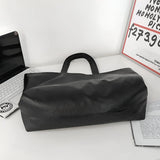 Damen Übergroße Weiche Schultertasche aus Leder