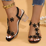 Rhinestone-verzierte High Heel Sandalen für Damen