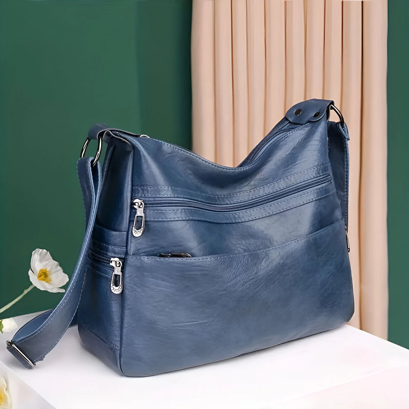 Luxuriöse Damen-Schultertasche aus Leder