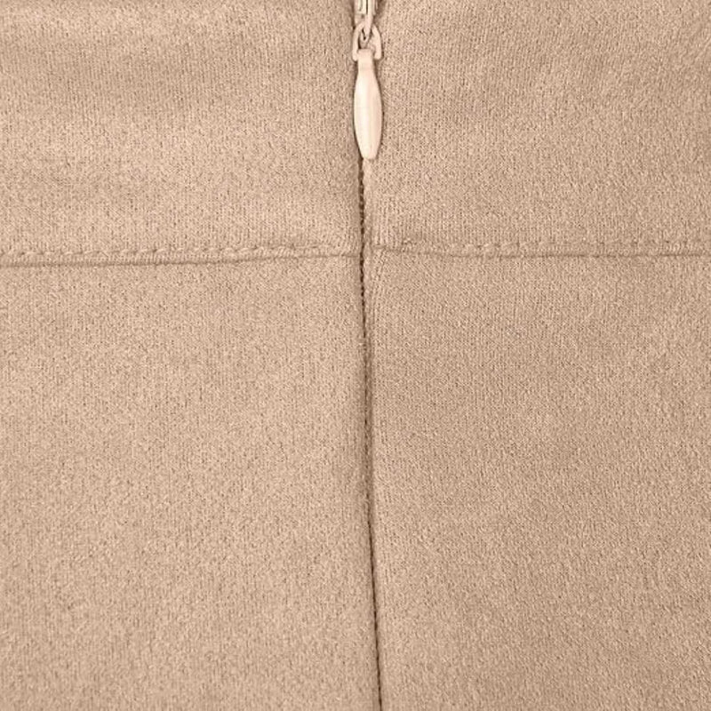 Damen High-Waist Minirock aus Kunstvelours