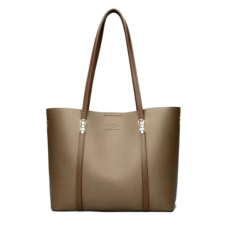 Vielseitige Schultertasche aus Leder