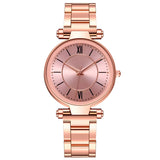 Damen Vielseitige Edelstahl Quarz Uhr