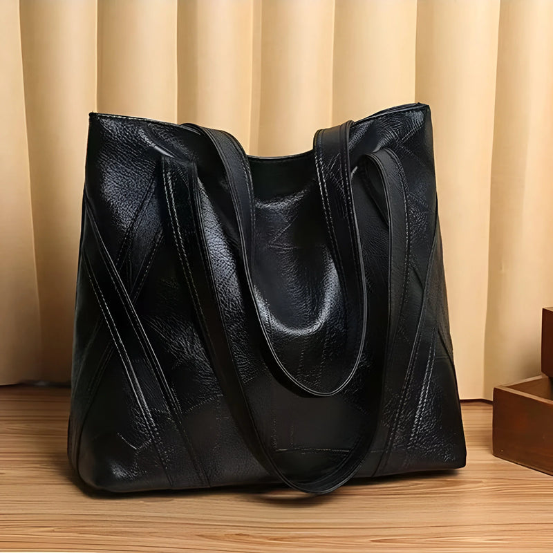 Damen Stilvolle Lederhandtasche mit großer Kapazität