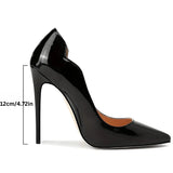 Damen Slip-On Spitz Zehen Stiletto-Absätze
