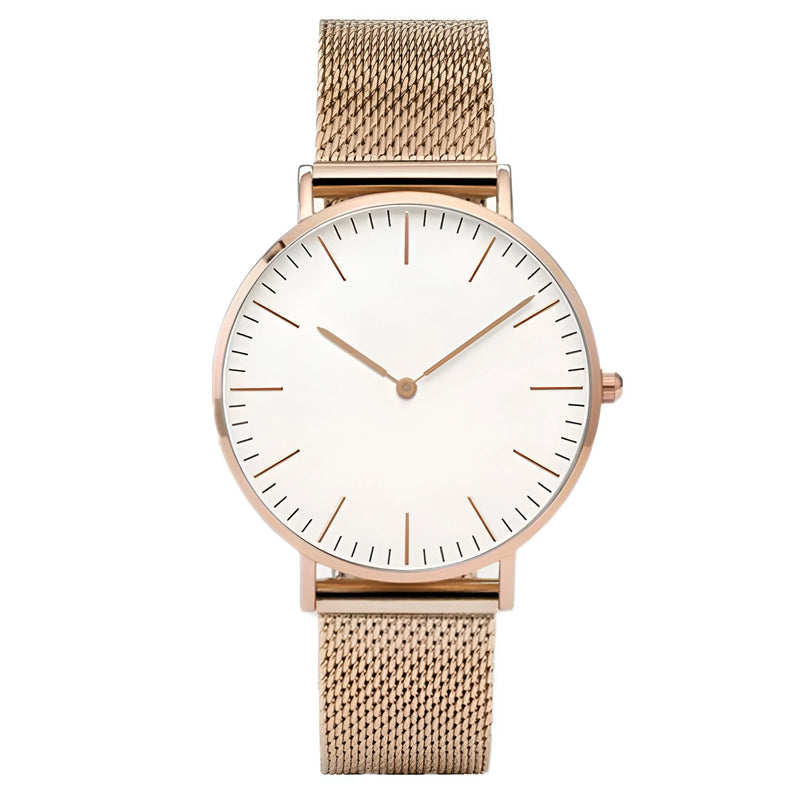 Damen Stylische Mesh Armband Uhr