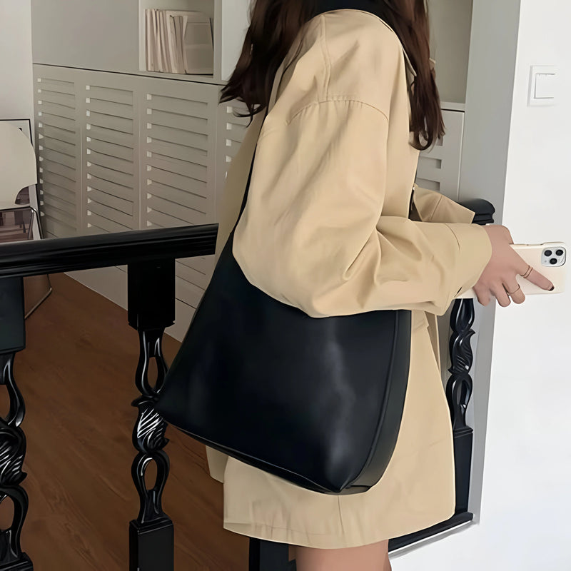 Stilvolles Crossbody-Lederhandtaschen-Set