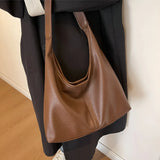 Damen Schultertasche aus Leder mit verstellbarem Riemen