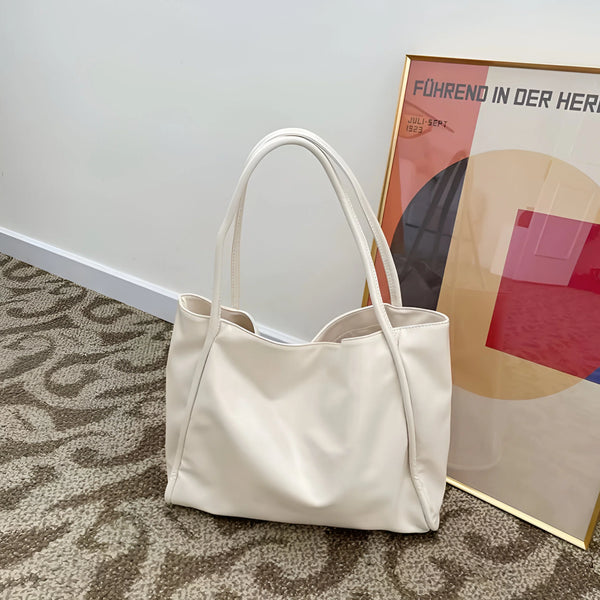 Luxuriöse Schultertasche aus weichem Leder