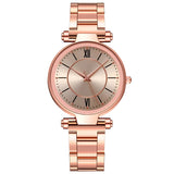 Damen Vielseitige Edelstahl Quarz Uhr