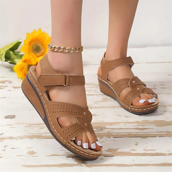 Damen Casual Keil-Plattform-Sandalen