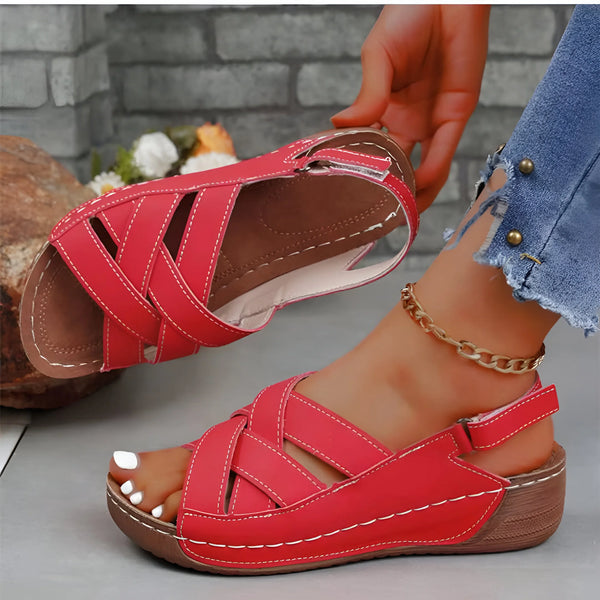 Verstellbare orthopädische Plateausandalen