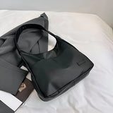 Damen Klassische Alltagsschultertasche aus Leder