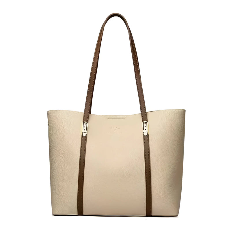 Vielseitige Schultertasche aus Leder