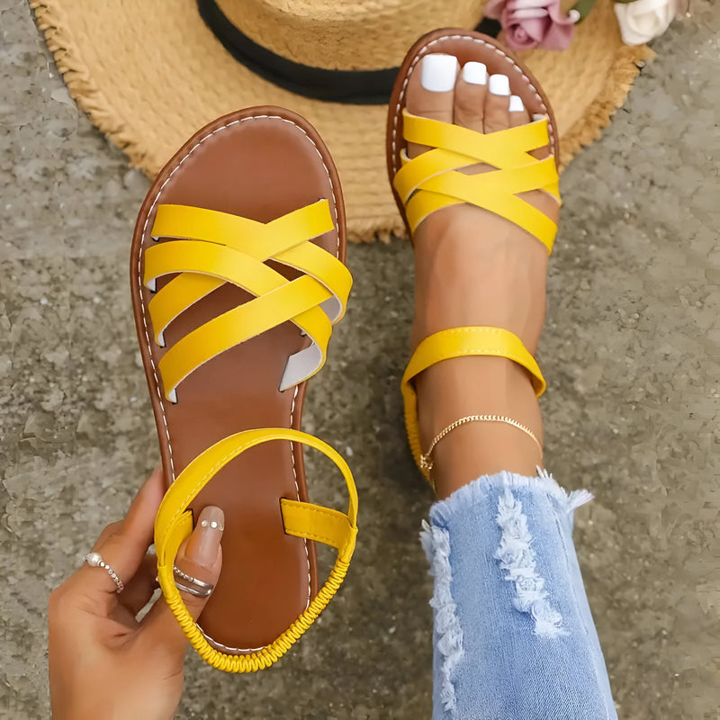 Bequeme Sandalen mit verstellbarem Riemen und Fußgewölbeunterstützung