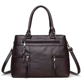 Stilvolle Boston-Handtasche aus Leder für Damen