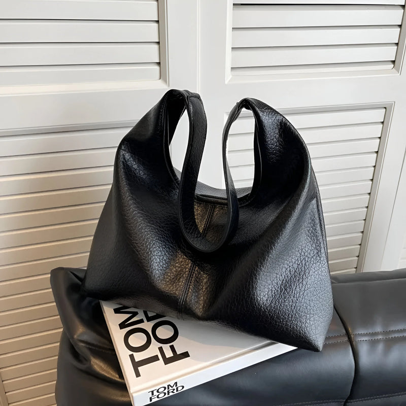 Damen Schultertasche aus Leder mit verstellbarem Riemen