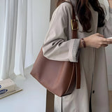 Stilvolles Crossbody-Lederhandtaschen-Set