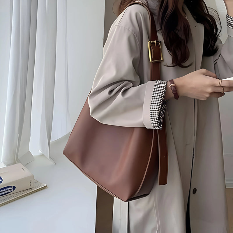 Stilvolles Crossbody-Lederhandtaschen-Set