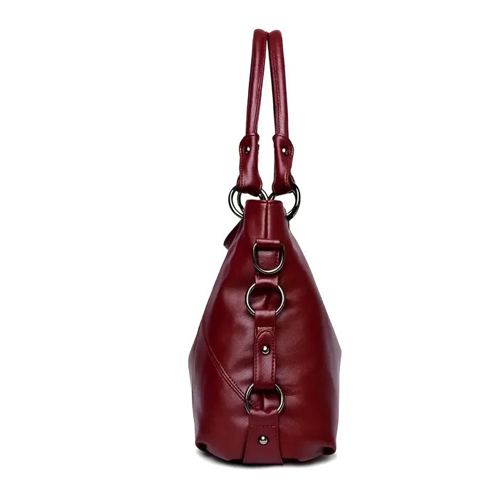Damen-Crossbody-Designertasche aus Leder mit Quaste