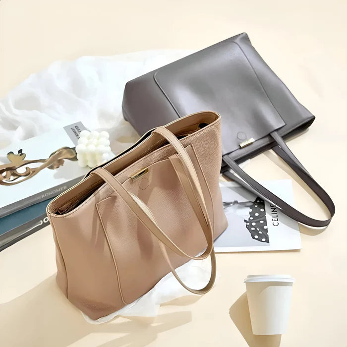 Große Schultertasche aus Leder für Damen
