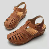 Bohemian Wedge-Sandalen