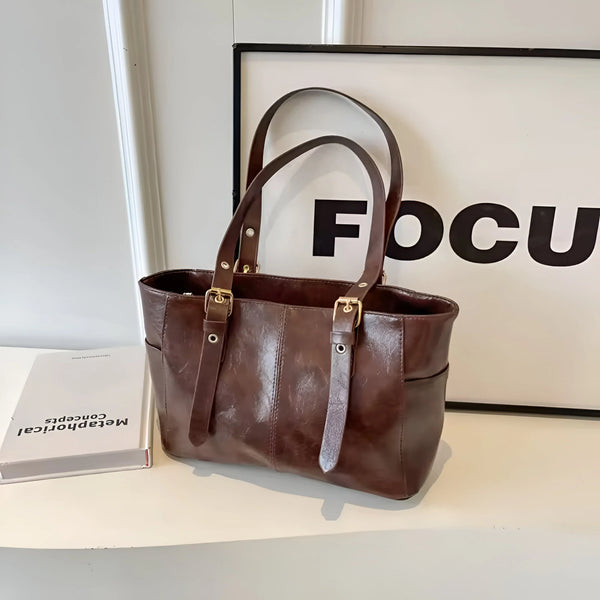 Vintage-Schultertasche mit verstellbarem Riemen