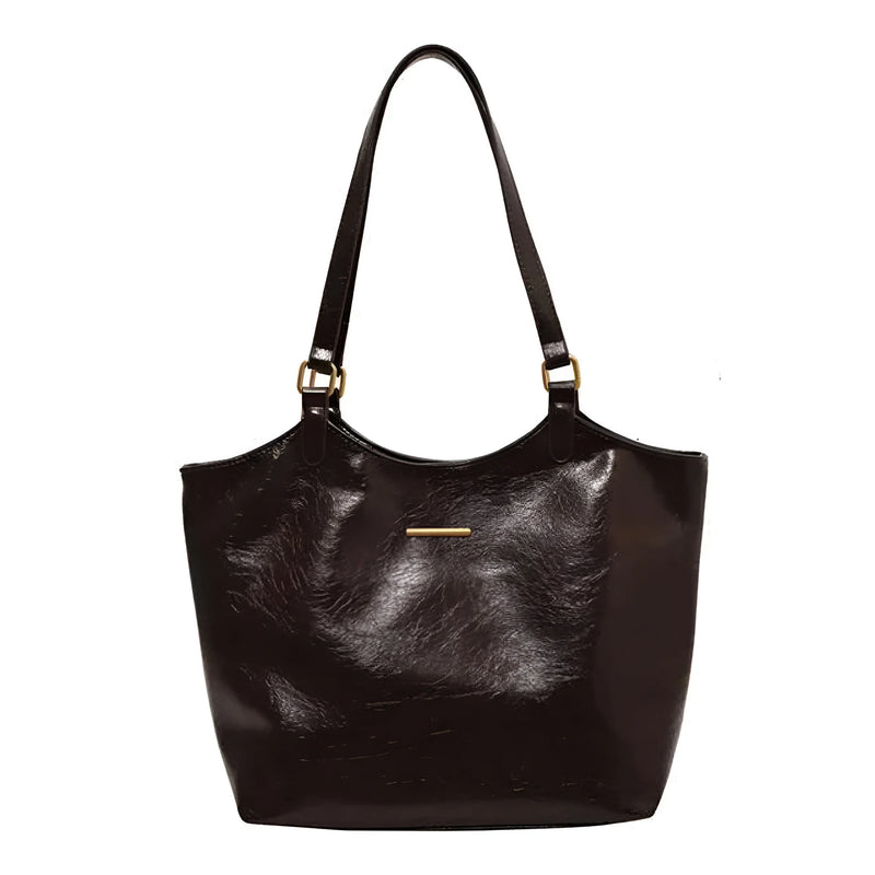 Damen Stilvolle Vintage-Leder-Tote-Bag