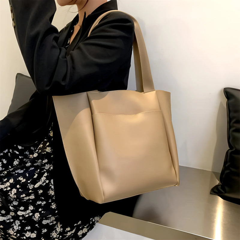 Damen Stilvolle Große Schulterhandtasche