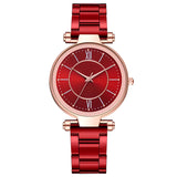 Damen Vielseitige Edelstahl Quarz Uhr