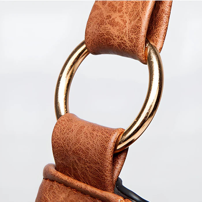 2-teiliges Set: Damen-Shopper & Crossbody-Tasche aus Leder