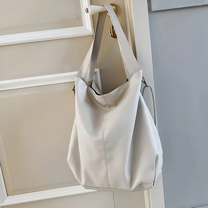 Vintage Schulter-Tote-Handtasche aus weichem PU-Leder