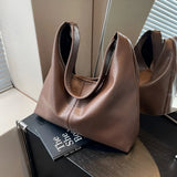 Damen Schultertasche aus Leder mit verstellbarem Riemen