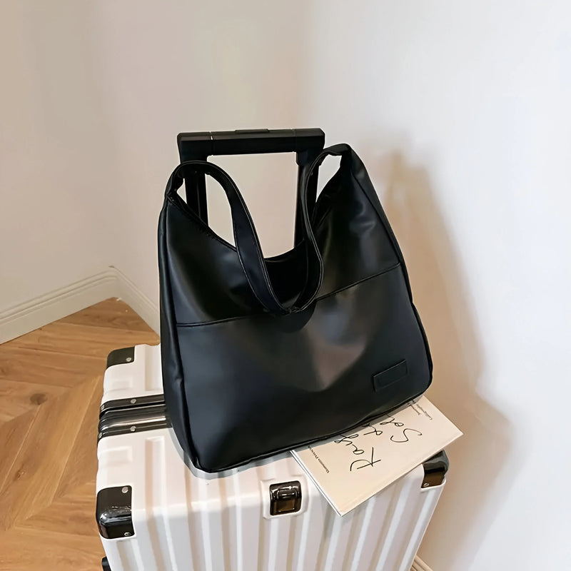 Damen Klassische Alltagsschultertasche aus Leder