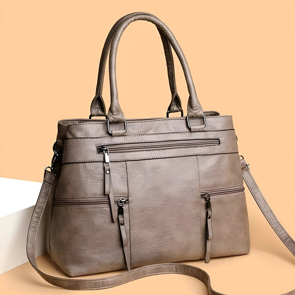 Stilvolle Boston-Handtasche aus Leder für Damen