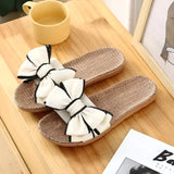 Schmetterlings-Bow Slip-On Sandalen