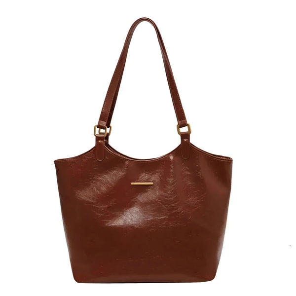 Damen Stilvolle Vintage-Leder-Tote-Bag