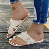Damen-Sandalen mit verstellbarer Schnalle zum Hineinschlüpfen
