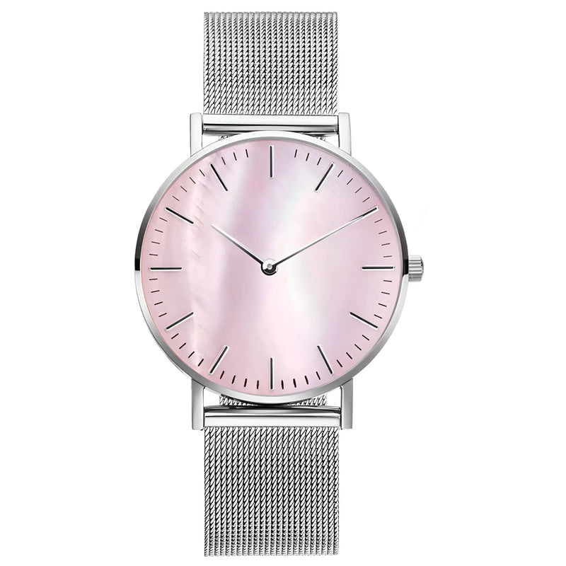 Damen Stylische Mesh Armband Uhr