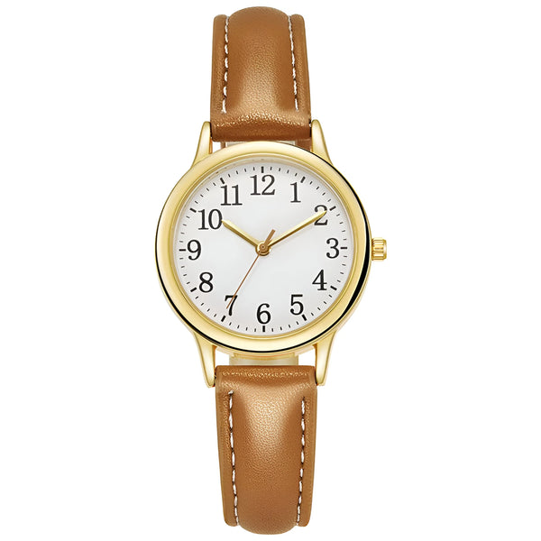 Damen Stylische Klassische Quarz Uhr