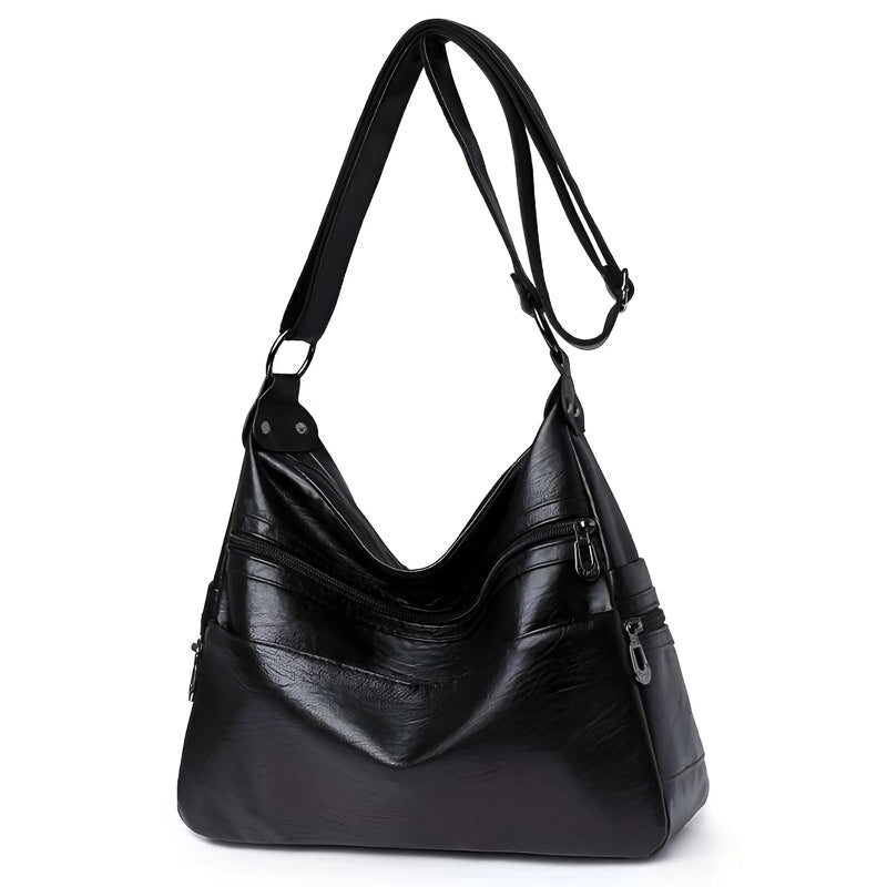 Luxuriöse Damen-Schultertasche aus Leder