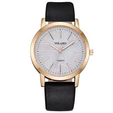 Frosted Dial Lederuhr