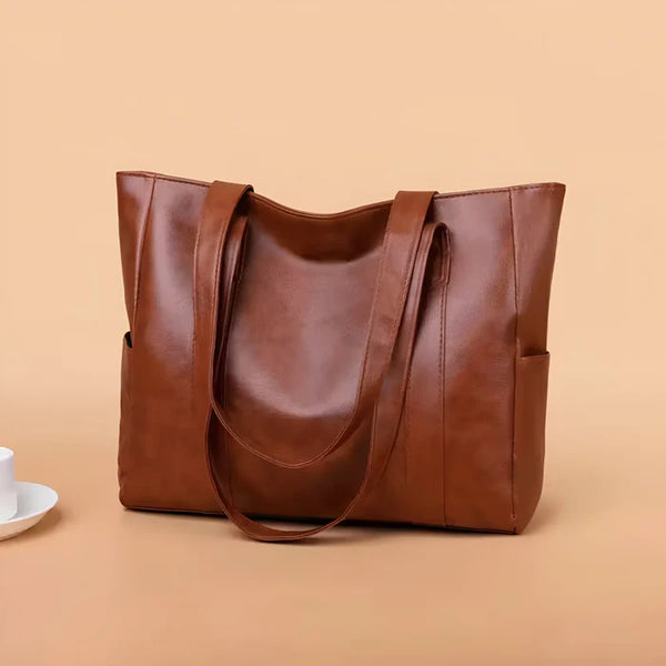 Große Tote-Bag aus PU-Leder